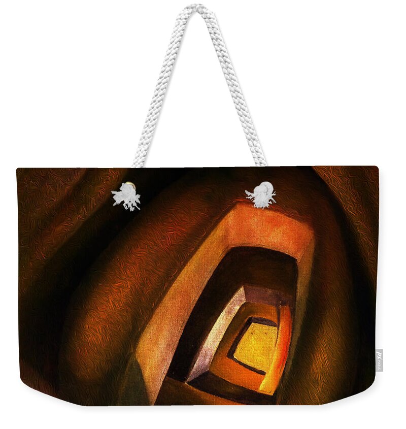 The Apple Weekender Tote Bag featuring the mixed media The Apple 7 by Aldane Wynter