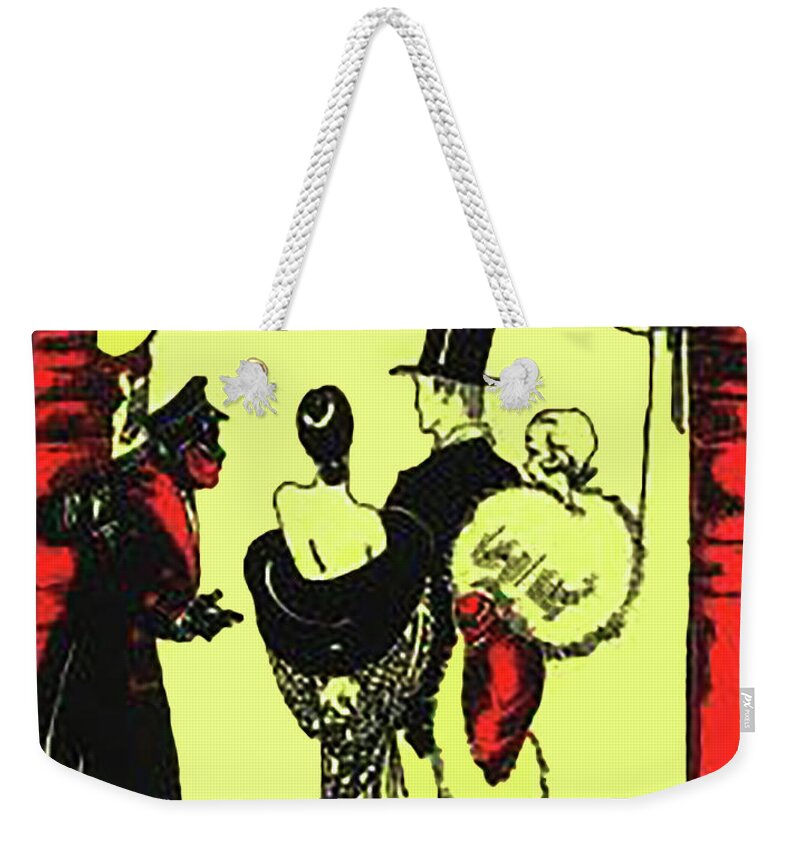 Harlem The Cotton Club Weekender Tote Bag featuring the mixed media The Aristocrat of Harlem by Pheasant Run Gallery