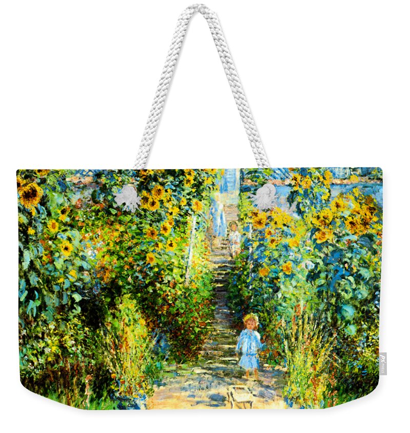 The Artists Garden at Vetheuil 1880 Weekender Tote Bag by Claude