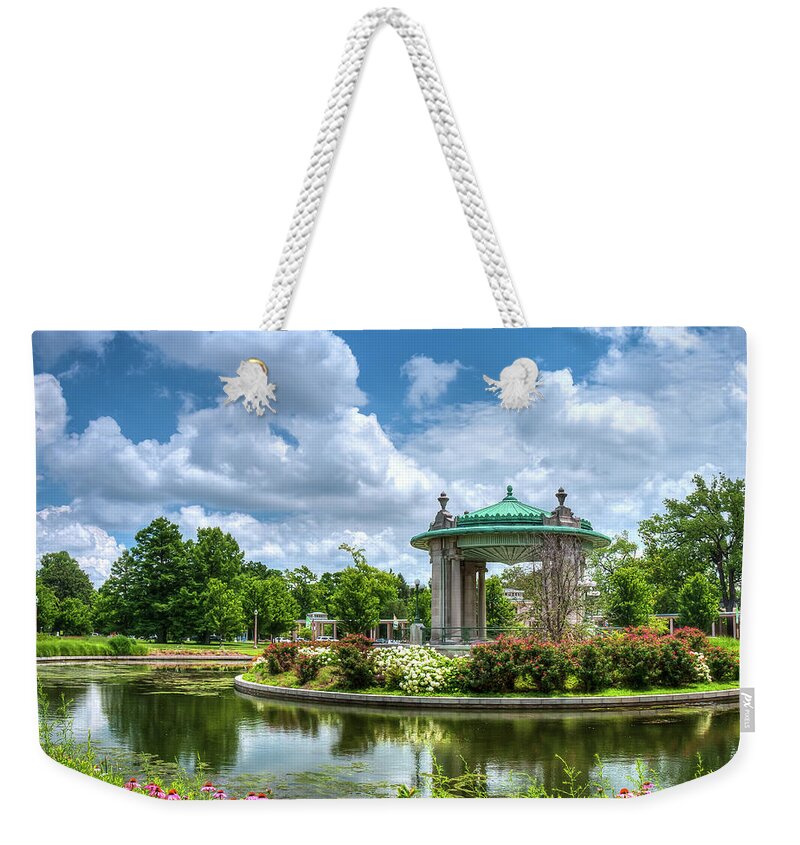Nathan Frank Bandstand Weekender Tote Bag featuring the photograph The Bandstand by Randall Allen