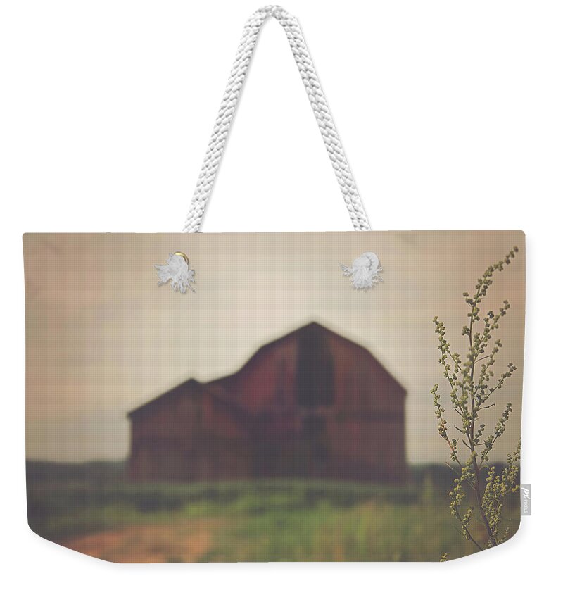 Carrie Ann Grippo-pike Weekender Tote Bag featuring the photograph The Barn Daylight Version by Carrie Ann Grippo-Pike