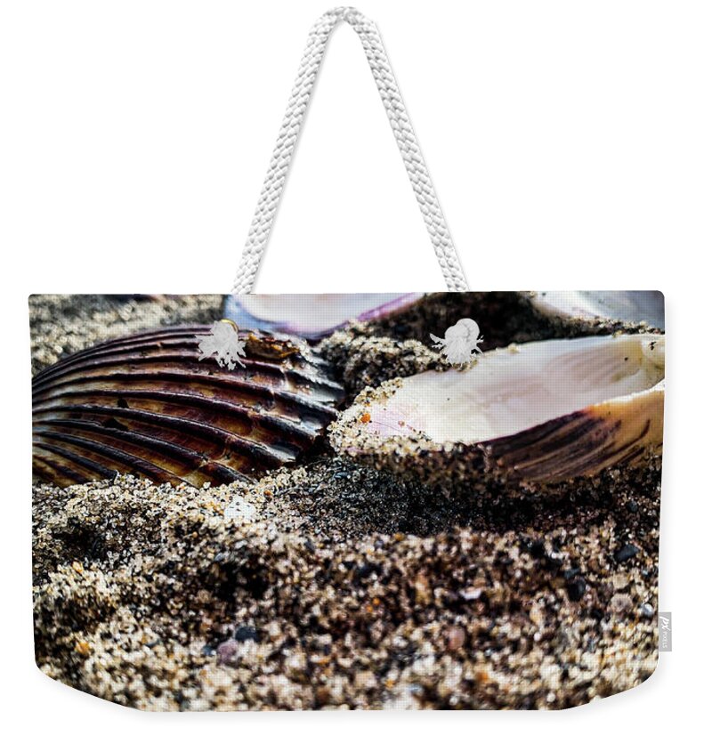 Beach Weekender Tote Bag featuring the photograph The beach by Jim Feldman