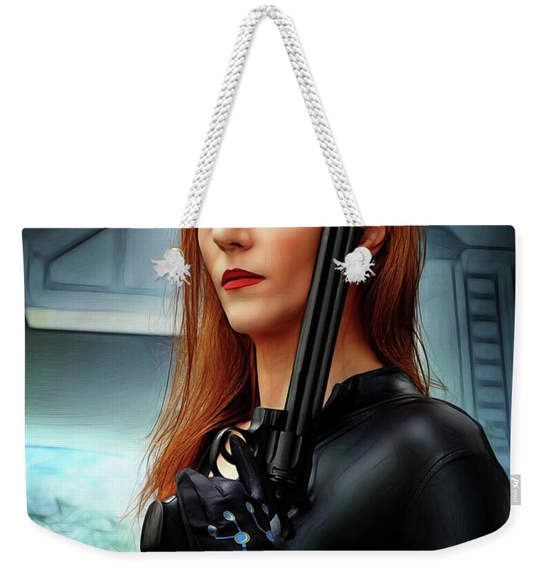 Black Widow Weekender Tote Bag featuring the photograph The Black Widow Maker by Jon Volden