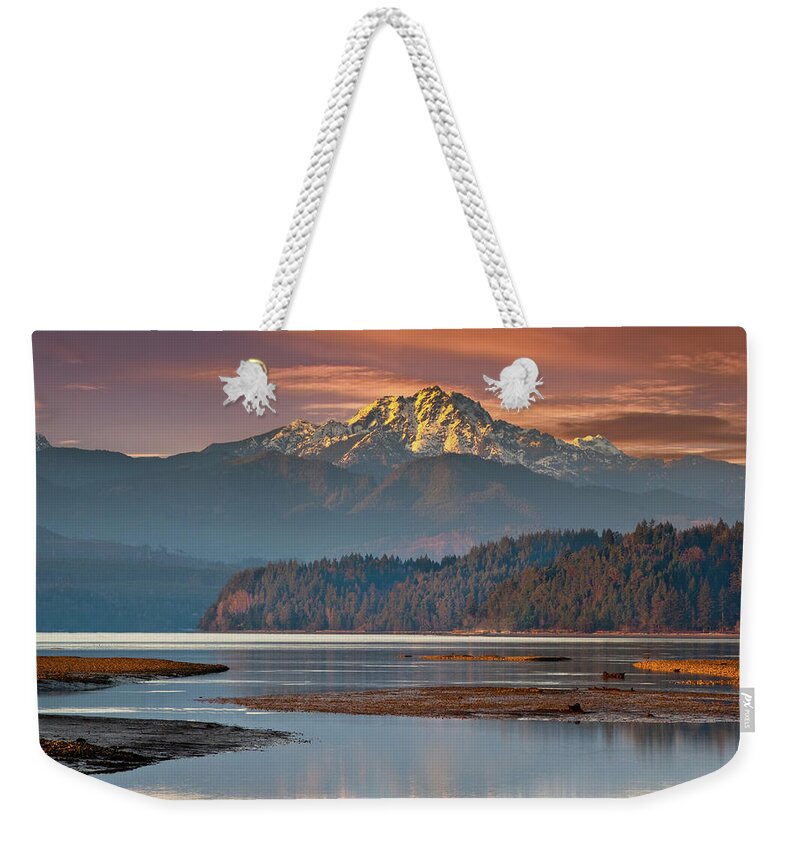 Bay Weekender Tote Bag featuring the photograph The Brothers from Hood Canal by Jeff Goulden