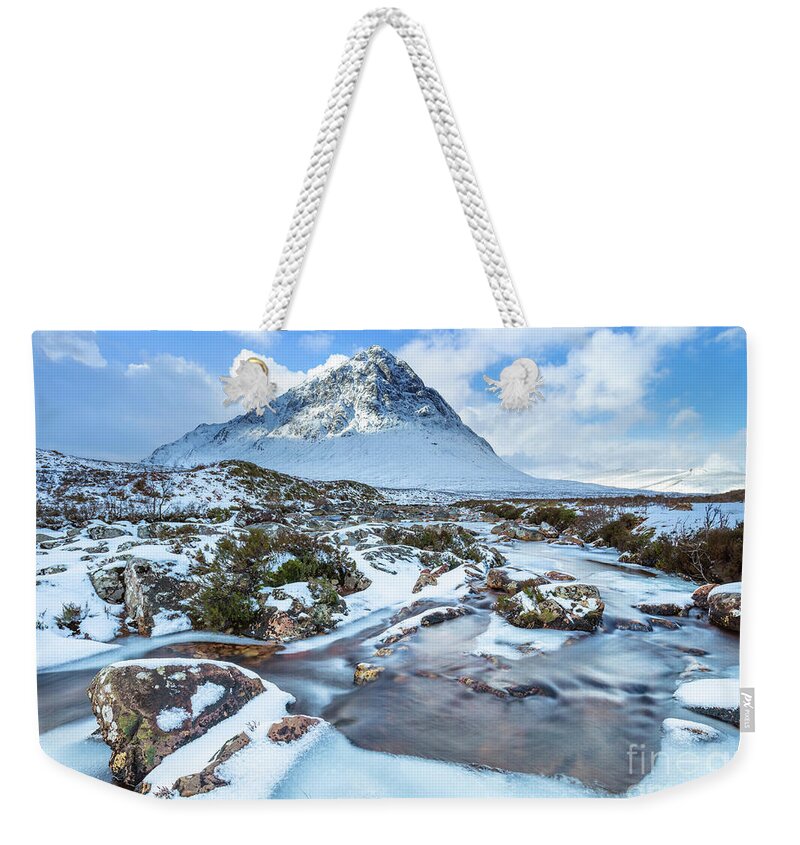 Buachaille Etive Mor Weekender Tote Bag featuring the photograph The Buachaille, Buachaille Etive Mor in the Scottish Highlands by Neale And Judith Clark