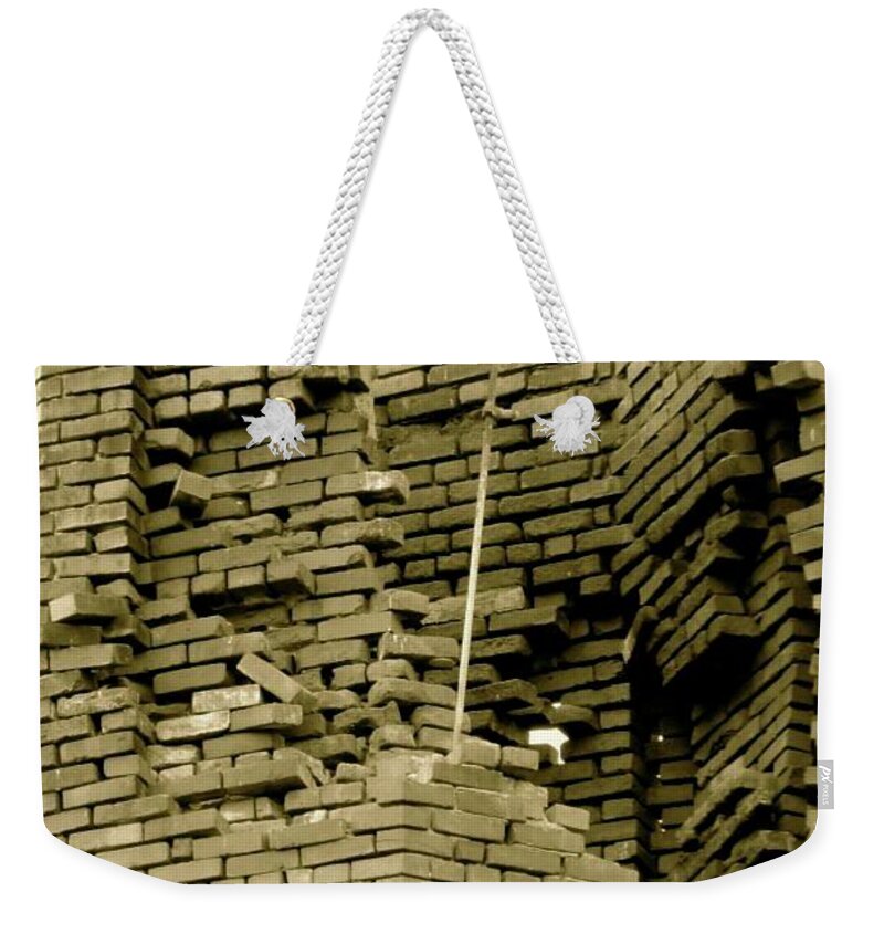 Abstract Weekender Tote Bag featuring the photograph The Chimney by Azthet Photography