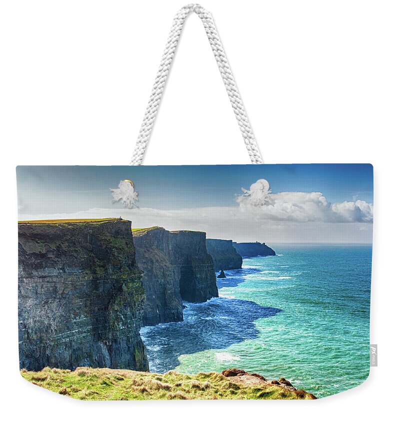 Eire Weekender Tote Bag featuring the photograph The Cliffs of Moher 3 - County Clare - Ireland by Bruce Friedman
