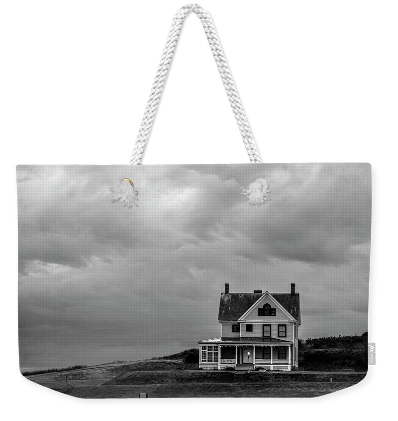 Architecture Weekender Tote Bag featuring the photograph The Colonel's House Fort Casey by Mary Lee Dereske
