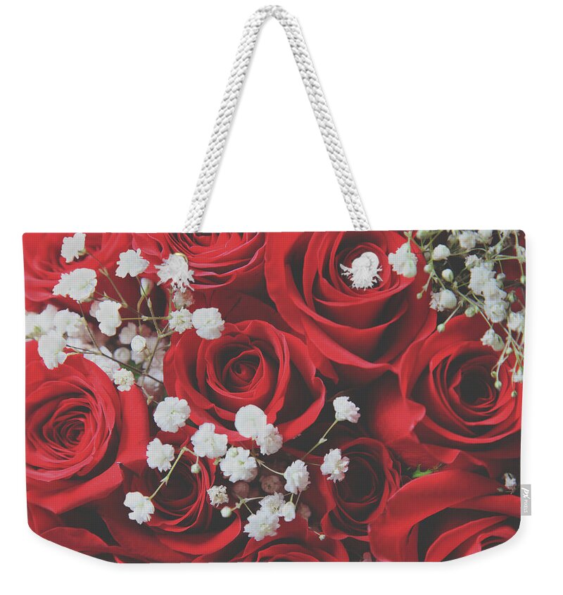 Roses Weekender Tote Bag featuring the photograph The Color of Love by Laurie Search