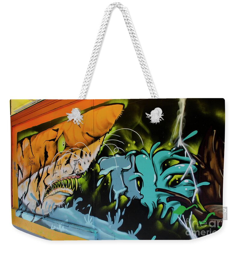 Photographic Art Weekender Tote Bag featuring the photograph The Colors Of Graffiti 2 by Bob Christopher