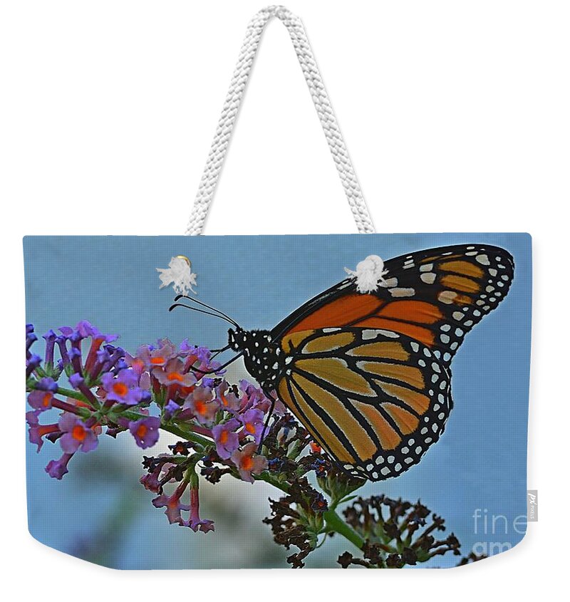 Monarch Weekender Tote Bag featuring the photograph The Colors of Summer by Steve Brown