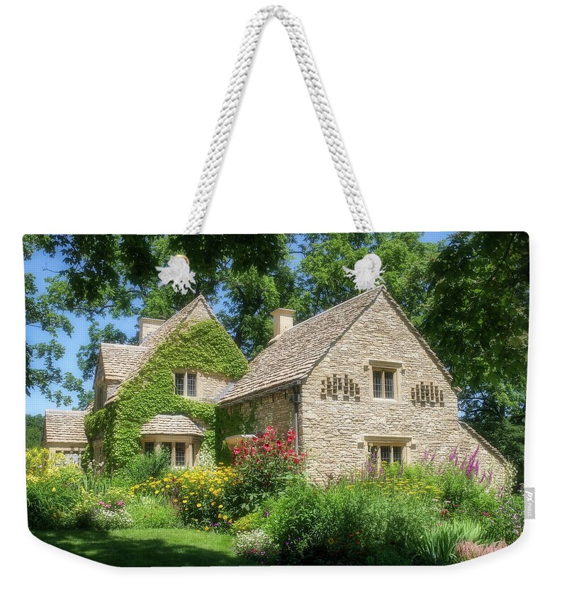 Greenfield Village Weekender Tote Bag featuring the photograph The Cotswold Cottage by Robert Carter
