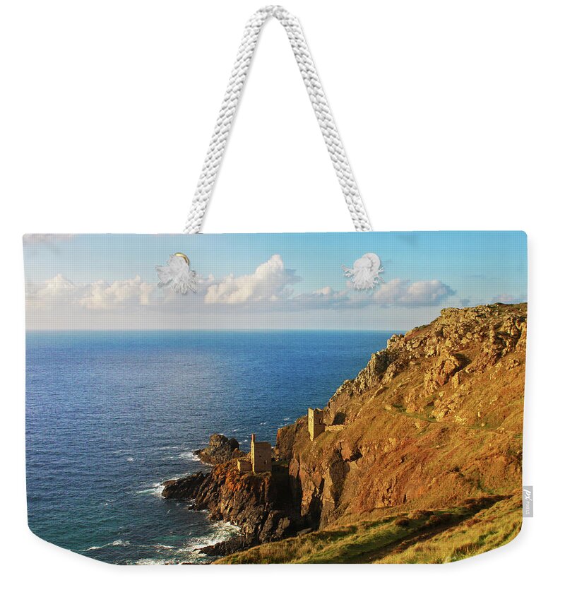Cornwall Weekender Tote Bag featuring the photograph The Crowns of Cornwall by Terri Waters