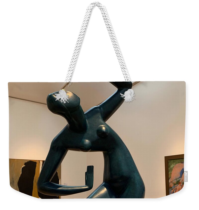 Sculpture Weekender Tote Bag featuring the photograph The Dancer by Lee Darnell