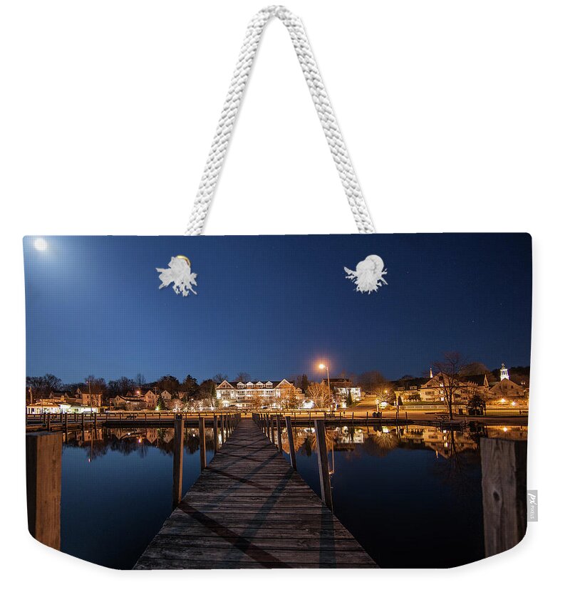 Docks Weekender Tote Bag featuring the photograph The Docks - Meredith, NH by Trevor Slauenwhite