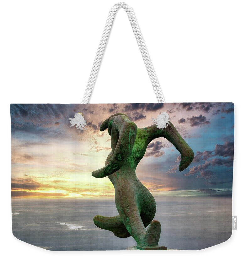 Fishing Weekender Tote Bag featuring the photograph The dream of the emigrant-1 by Jordi Carrio Jamila