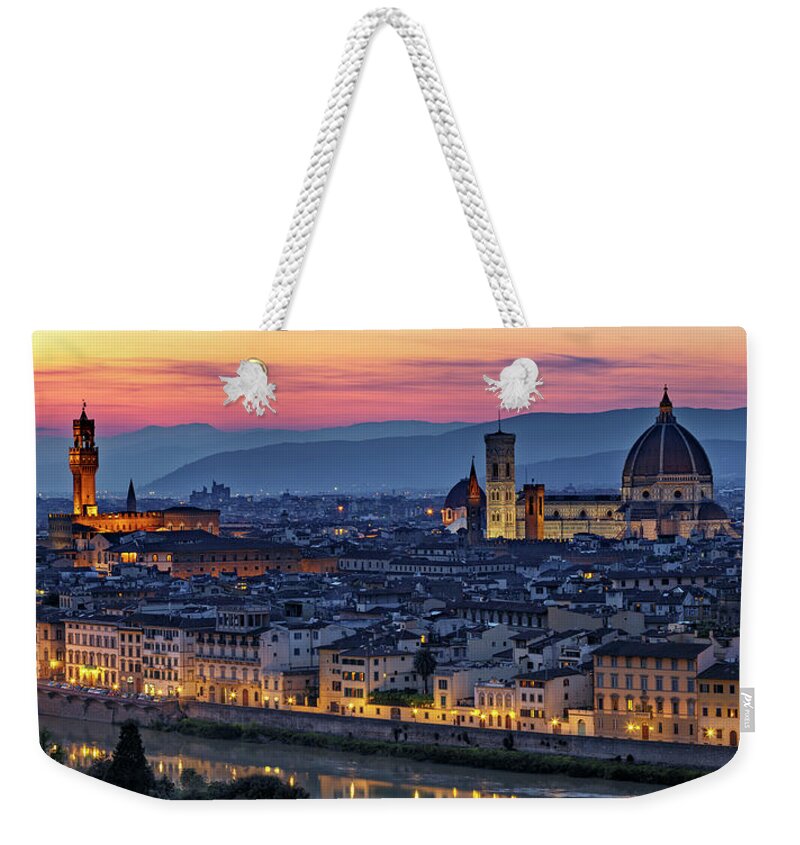 Gary Johnson Weekender Tote Bag featuring the photograph The Duomo in Florence, Italy by Gary Johnson