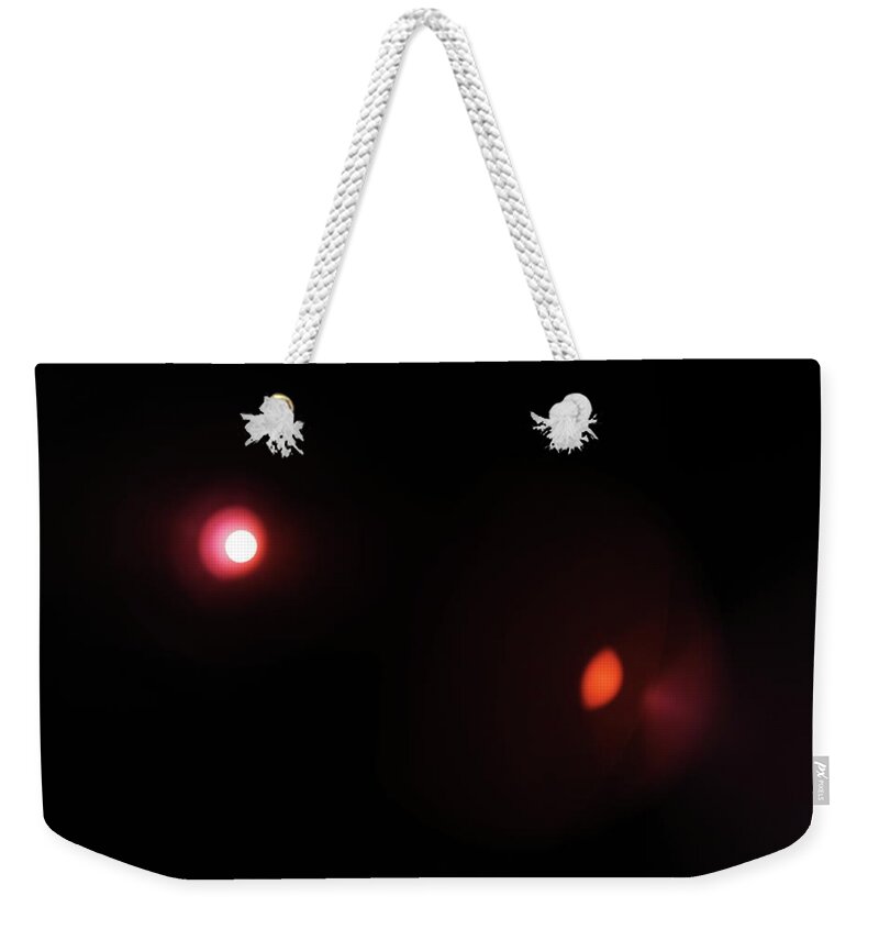Sun Weekender Tote Bag featuring the photograph The echo of light by Karine GADRE