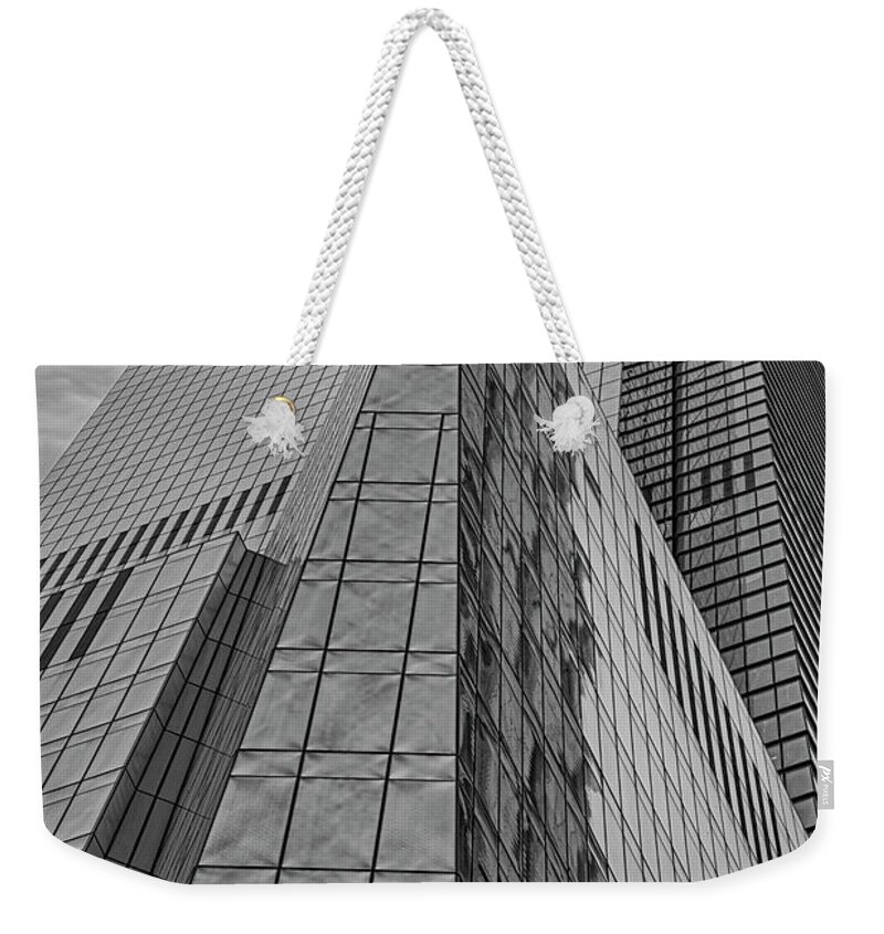 Hudson Yards Weekender Tote Bag featuring the photograph The Edge Hudson Yards NYC by Susan Candelario