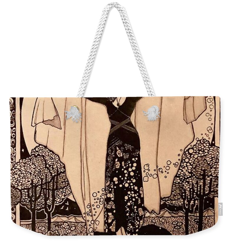 Stevie Nicks Weekender Tote Bag featuring the painting The Empress by Kathy Zyduck