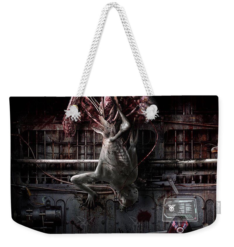 Argus Dorian Weekender Tote Bag featuring the digital art The Factory by Argus Dorian