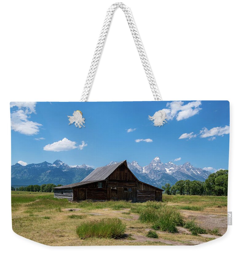 Nature Weekender Tote Bag featuring the photograph The Famous Moulton Barn by Rose Guinther