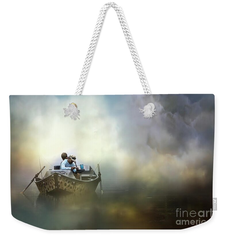 Fishermen Weekender Tote Bag featuring the photograph The Fishermen by Shelia Hunt