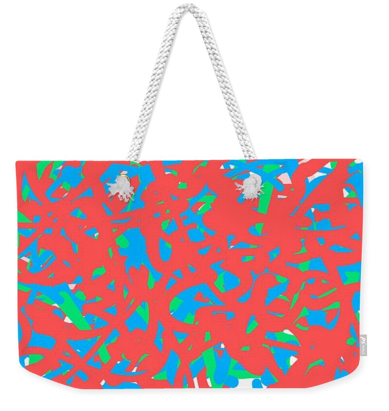 Non-objective Weekender Tote Bag featuring the digital art The flow of creativity - Abstract by Lucia Waterson