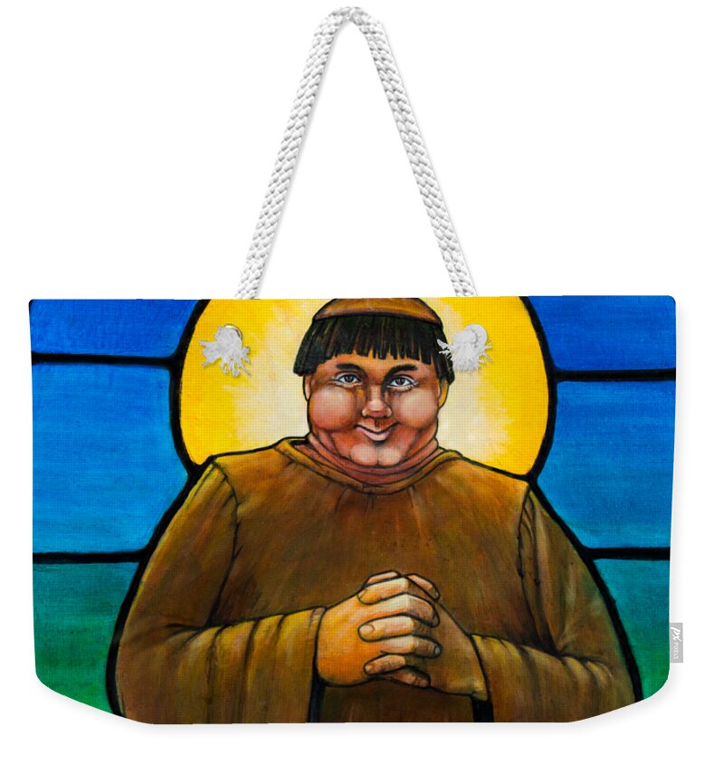 Friar Weekender Tote Bag featuring the painting The Friar by Robert Corsetti