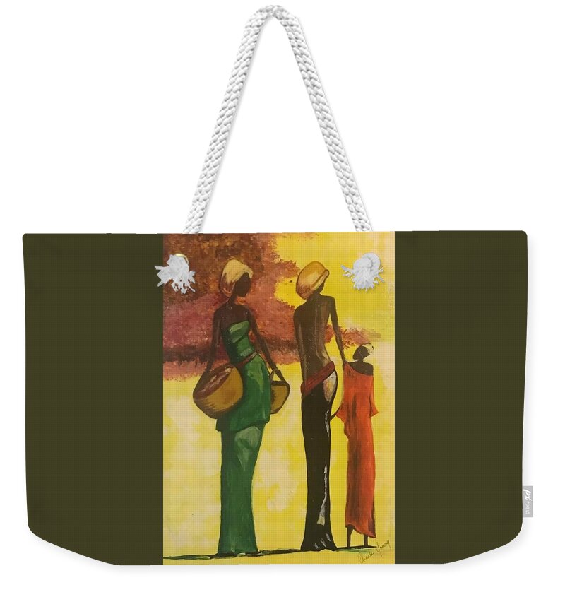  Weekender Tote Bag featuring the painting The Gathering by Charles Young