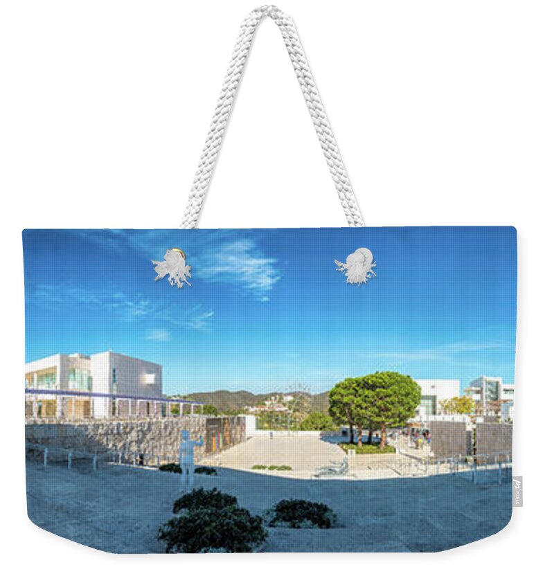 Brentwood Weekender Tote Bag featuring the photograph The Getty Center in Los Angeles by David Levin