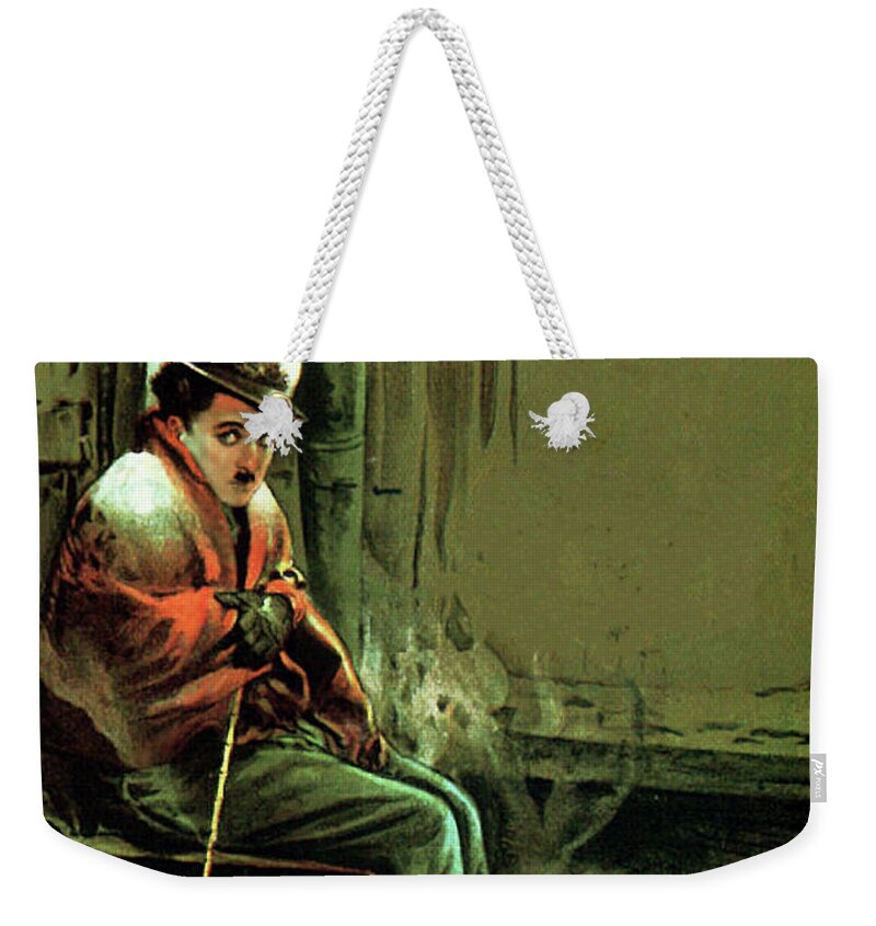 Gold Weekender Tote Bag featuring the painting ''The Gold Rush'', 1925, painting by Armando Seguso by Stars on Art