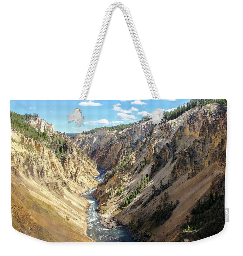 Yellowstone Weekender Tote Bag featuring the photograph The Grand Canyon of Yellowstone by Robert Carter