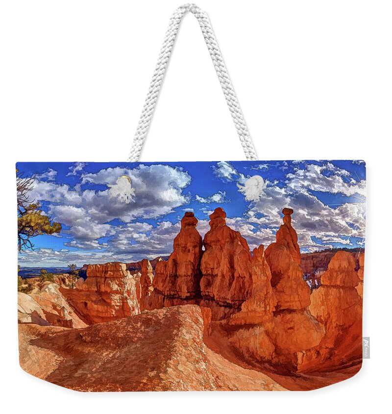 Scenic Utah Weekender Tote Bag featuring the photograph The Guardians by ABeautifulSky Photography by Bill Caldwell