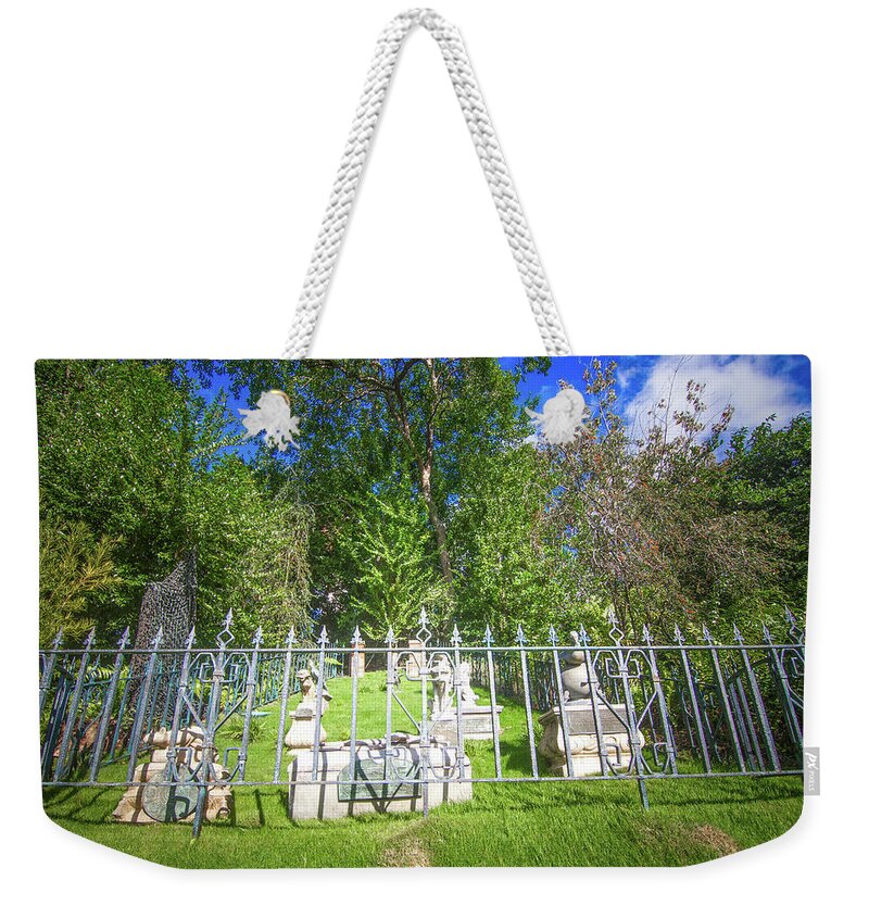 Magic Kingdom Weekender Tote Bag featuring the photograph The Haunted Mansion Pet Cemetery by Mark Andrew Thomas
