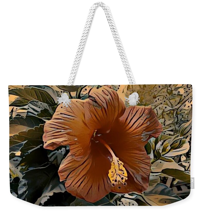 Hibiscus Weekender Tote Bag featuring the photograph The hibiscus by Steven Wills