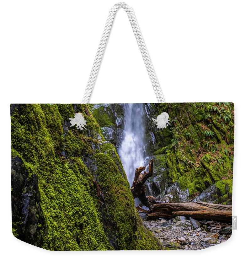 Waterfalls Weekender Tote Bag featuring the photograph The Hidden Waterfalls by Bill Cubitt