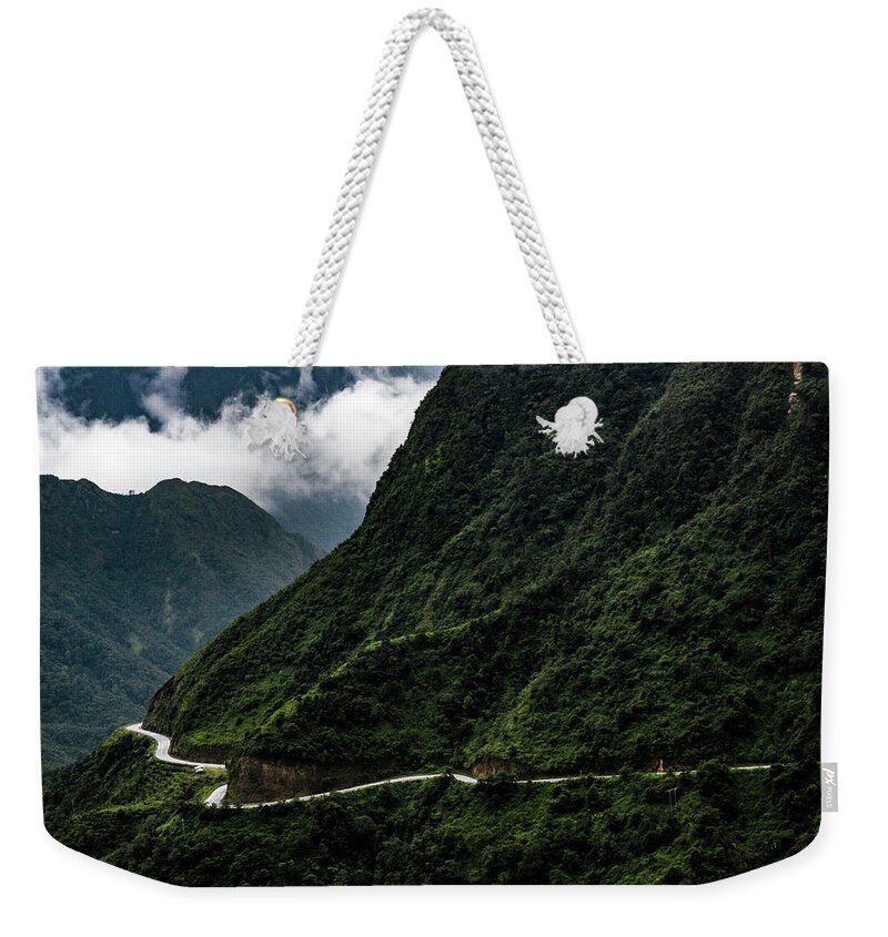 Vietnam Weekender Tote Bag featuring the photograph The High Road - High Mountain Pass, Northern Vietnam by Earth And Spirit