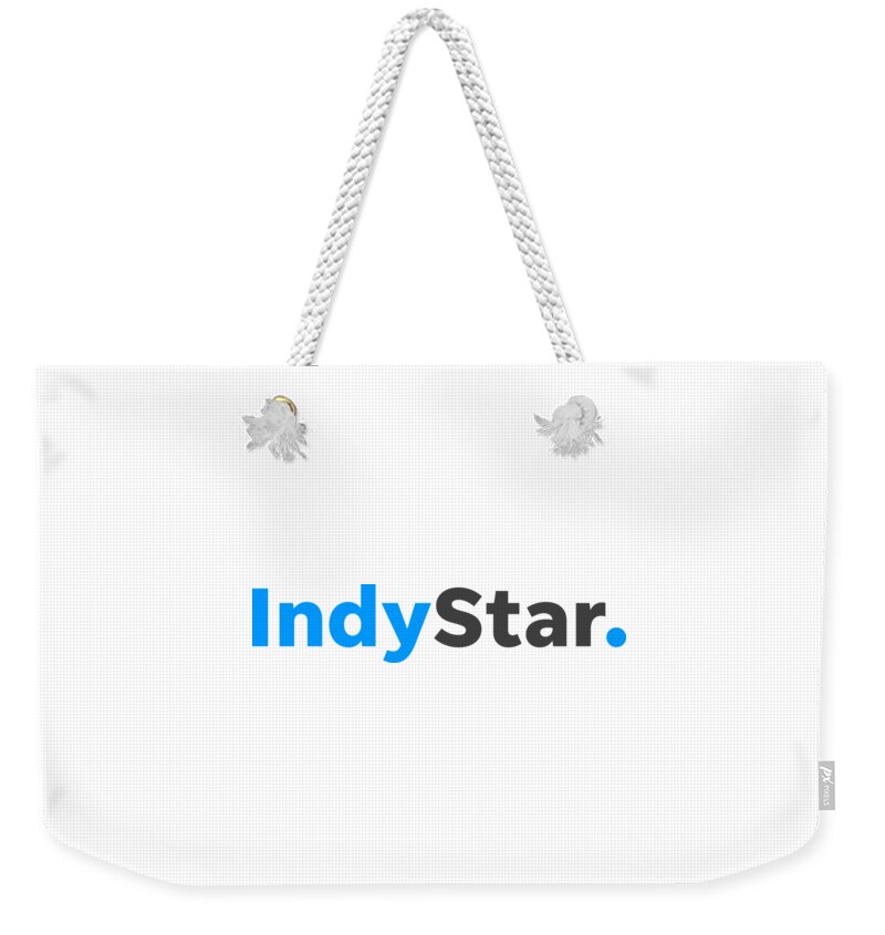 Indianapolis Weekender Tote Bag featuring the digital art The Indy Star Color Logo by Gannett Co