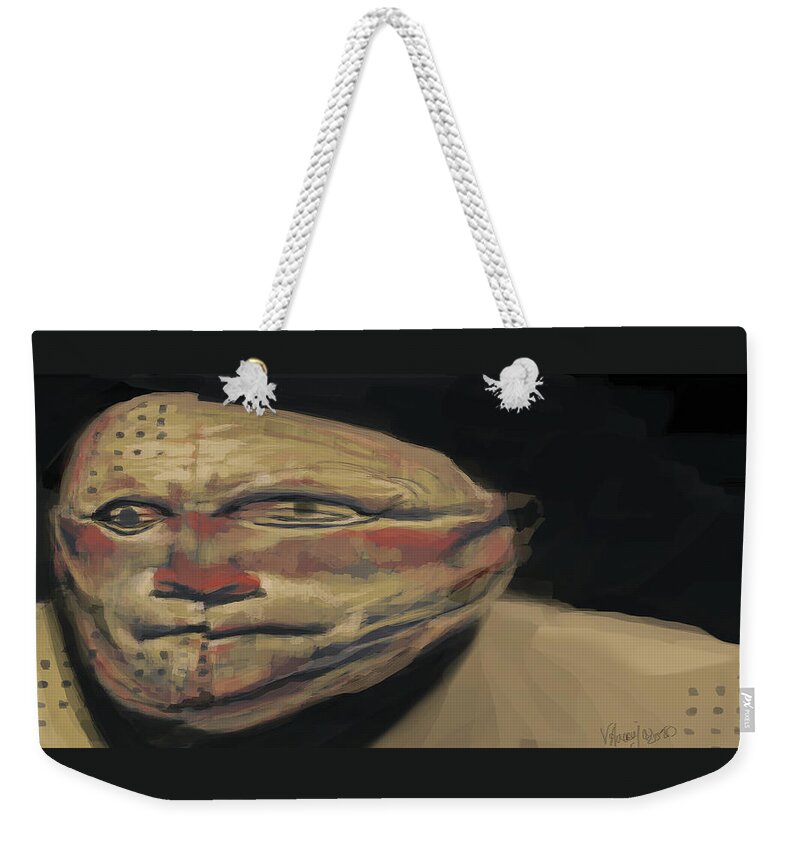 #fineartamerica Weekender Tote Bag featuring the digital art The Intervention 8 by Veronica Huacuja