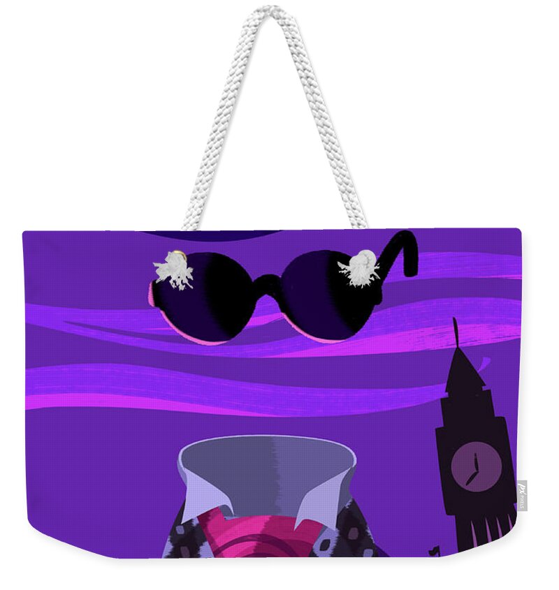 The Invisible Man Weekender Tote Bag featuring the digital art The Invisible Man by Alan Bodner