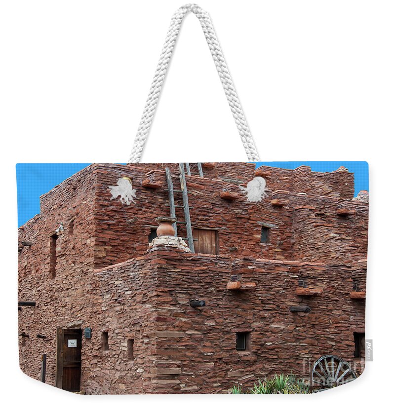 Grand-canyon Weekender Tote Bag featuring the photograph Hopi House Corner by Kirt Tisdale
