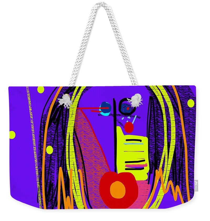 Podium Weekender Tote Bag featuring the digital art The Last Lecturer... Randy Pausch by Susan Fielder
