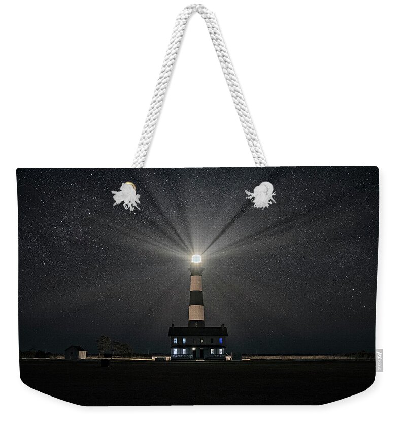 North Carolina Weekender Tote Bag featuring the photograph The Light Above by Robert Fawcett