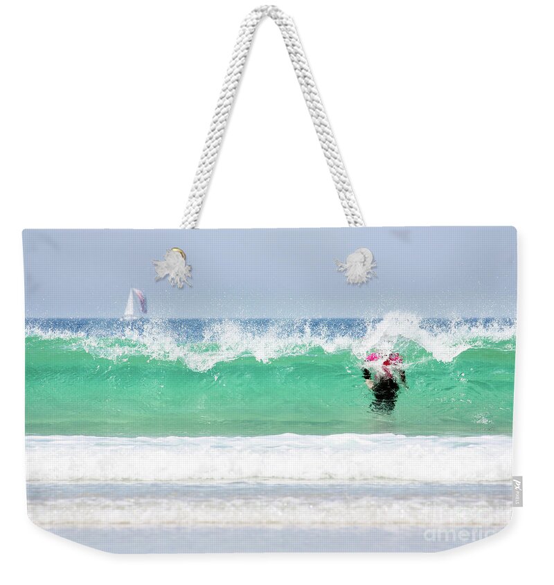 Cornwall Weekender Tote Bag featuring the photograph The Little Mermaid by Terri Waters