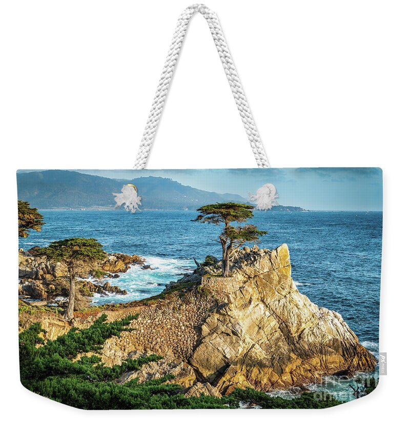 17 Mile Drive Weekender Tote Bag featuring the photograph The Lone Cypress by David Levin