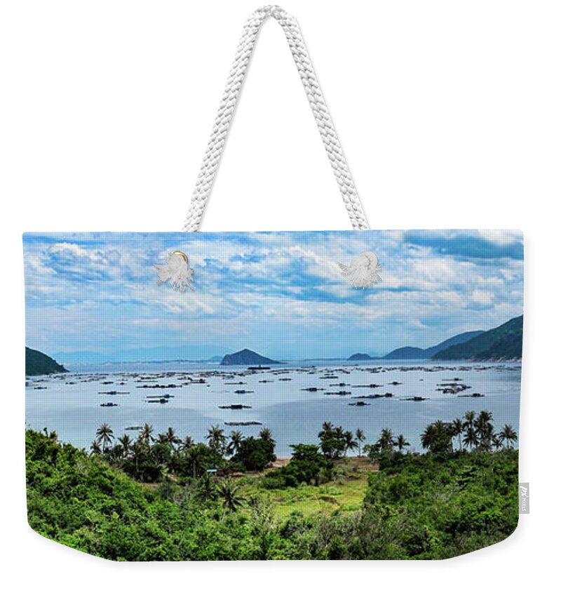 Floating Village Weekender Tote Bag featuring the photograph The Longest Ride - Floating Village, Vietnam by Earth And Spirit
