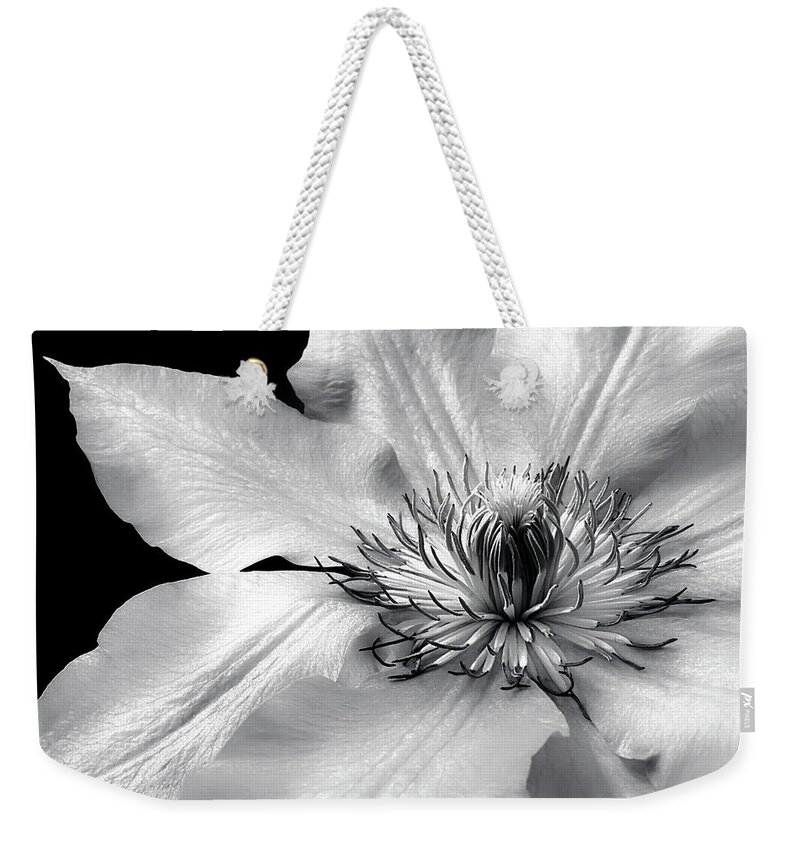 Nature Weekender Tote Bag featuring the photograph The Magic Within BW by Darlene Kwiatkowski