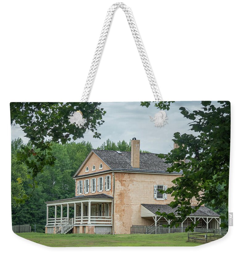 Atsion Weekender Tote Bag featuring the photograph The Mansion At Atsion by Kristia Adams