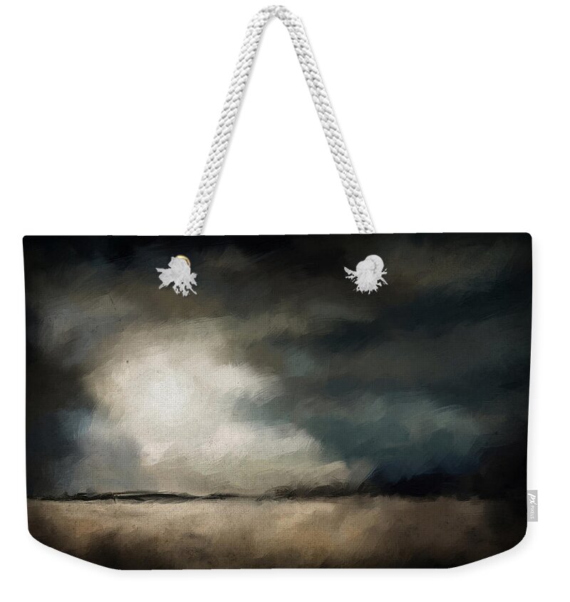 Night Weekender Tote Bag featuring the digital art The Midnight Hour by Shawn Conn
